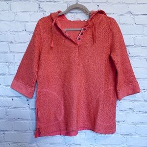Soft Surroundings Cozumel peach pullover tee Small Petite